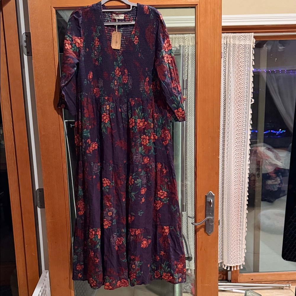 Natural Life Colorful Textured Dress